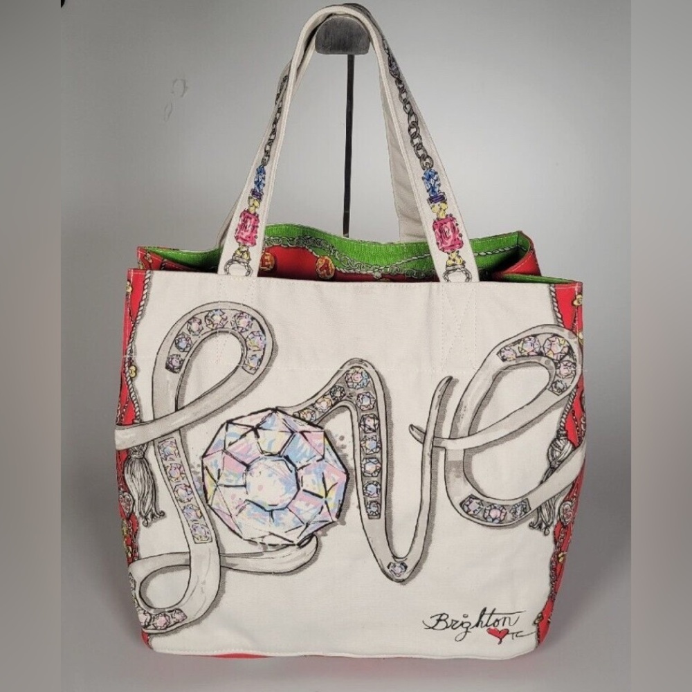 Brighton Tote bag Canvas “ Love all the Glitter“